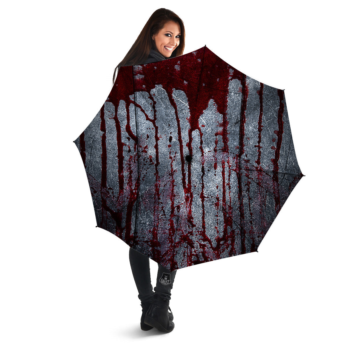 Bloody Metal Wall Print Umbrella-grizzshop