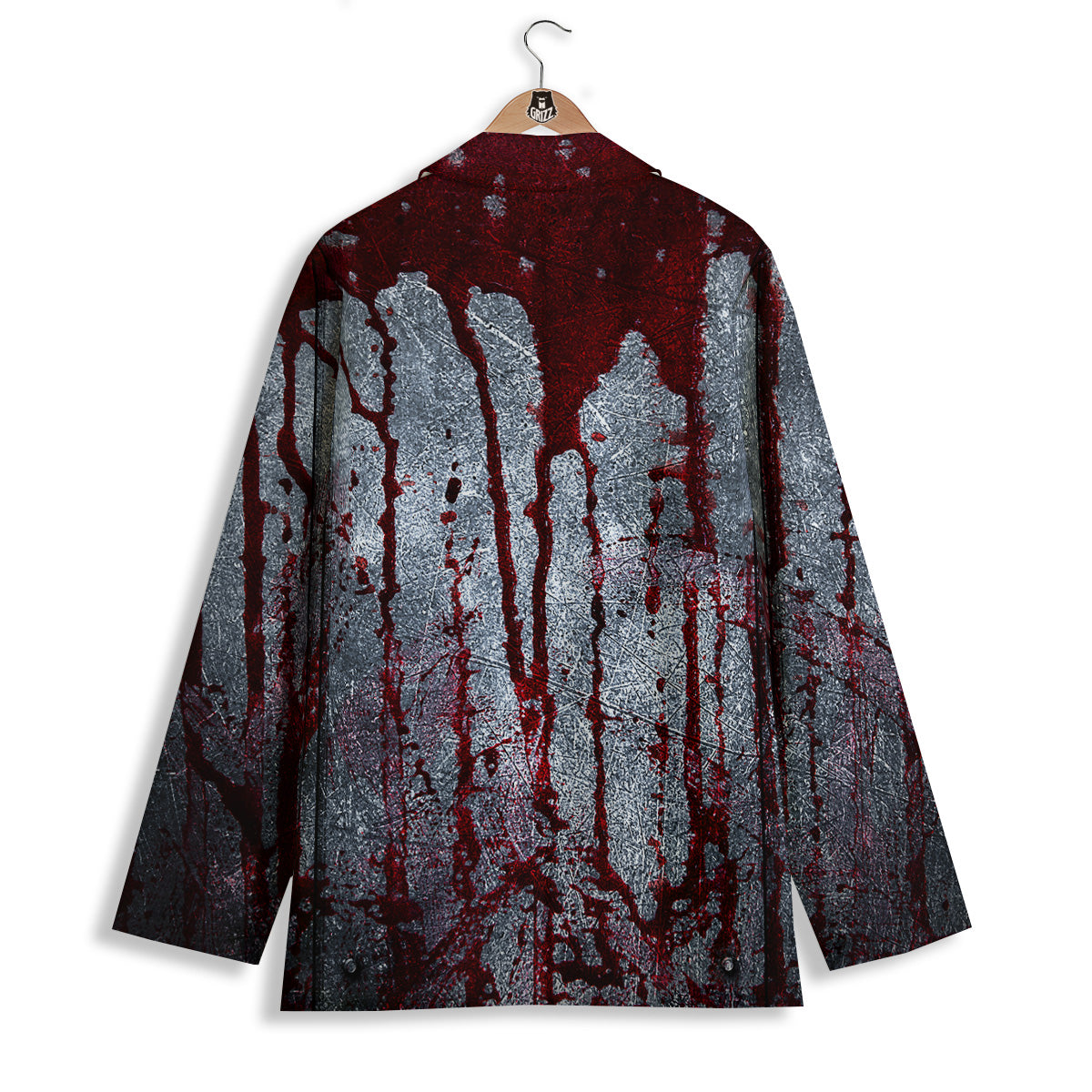 Bloody Metal Wall Print Women's Blazer-grizzshop