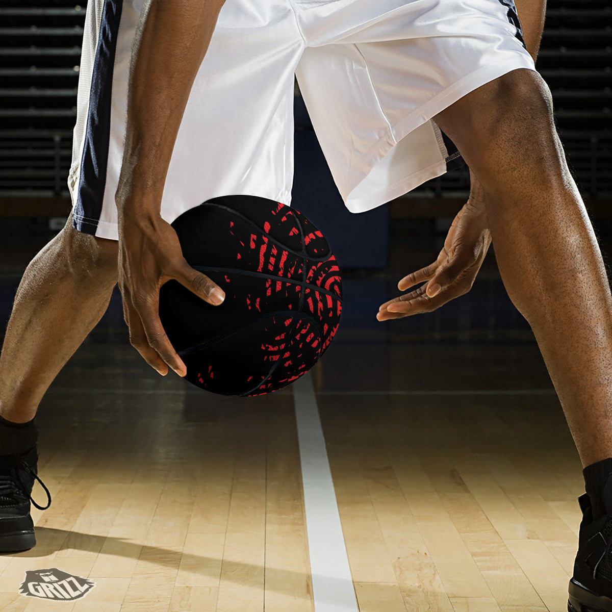 Bloody Finger Red Print Basketball