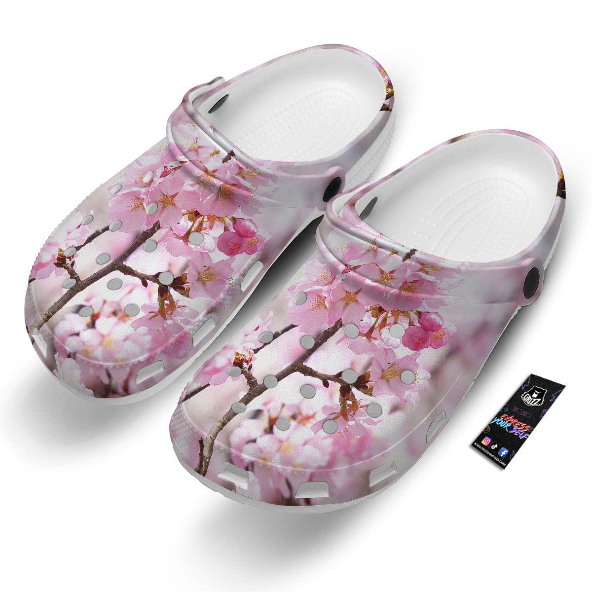 Blossom Spring Cherry Print Clog-grizzshop