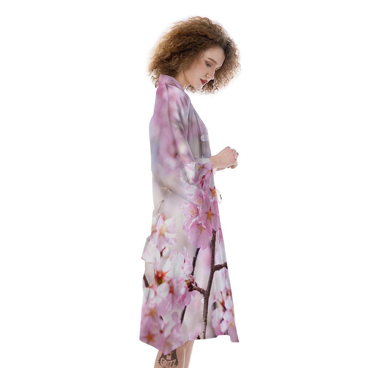 Blossom Spring Cherry Print Kimono-grizzshop