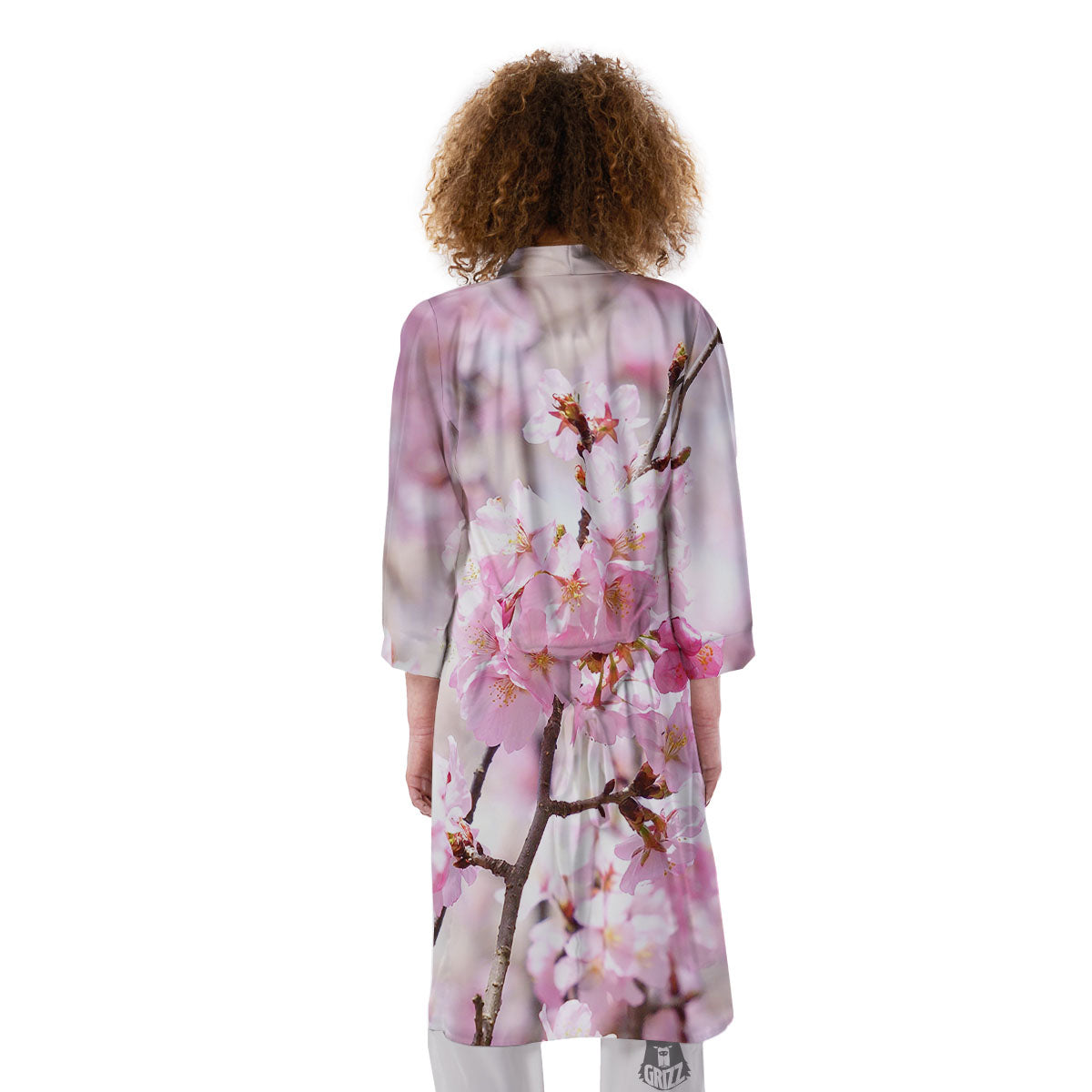 Blossom Spring Cherry Print Kimono-grizzshop