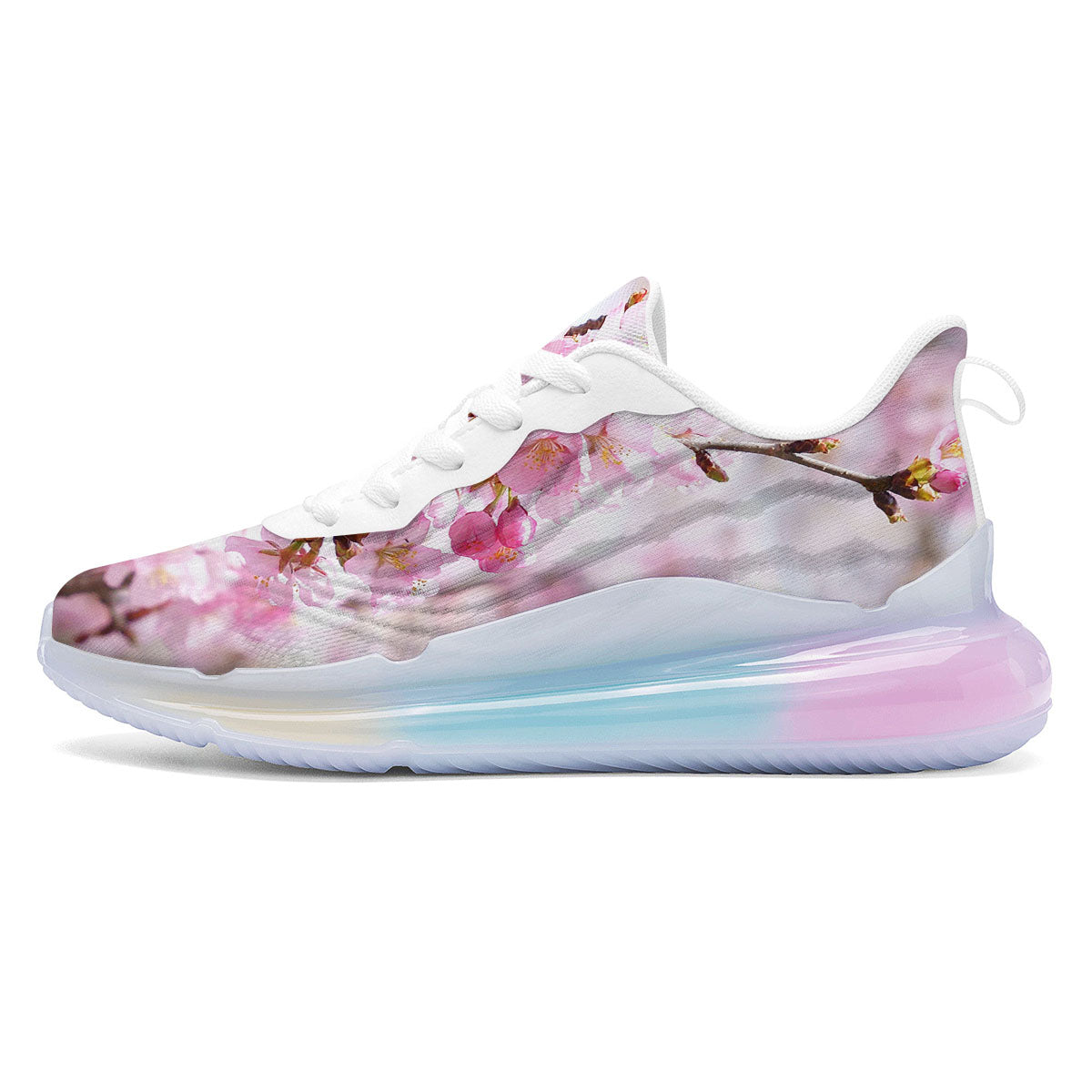 Blossom Spring Cherry Print Running Sneakers-grizzshop