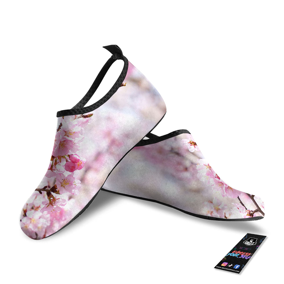 Blossom Spring Cherry Print Water Shoes-grizzshop