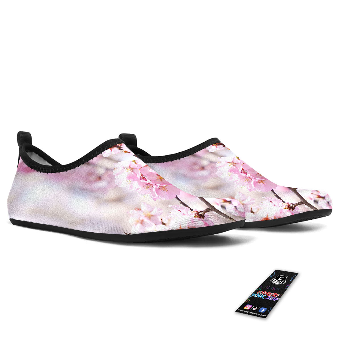Blossom Spring Cherry Print Water Shoes-grizzshop