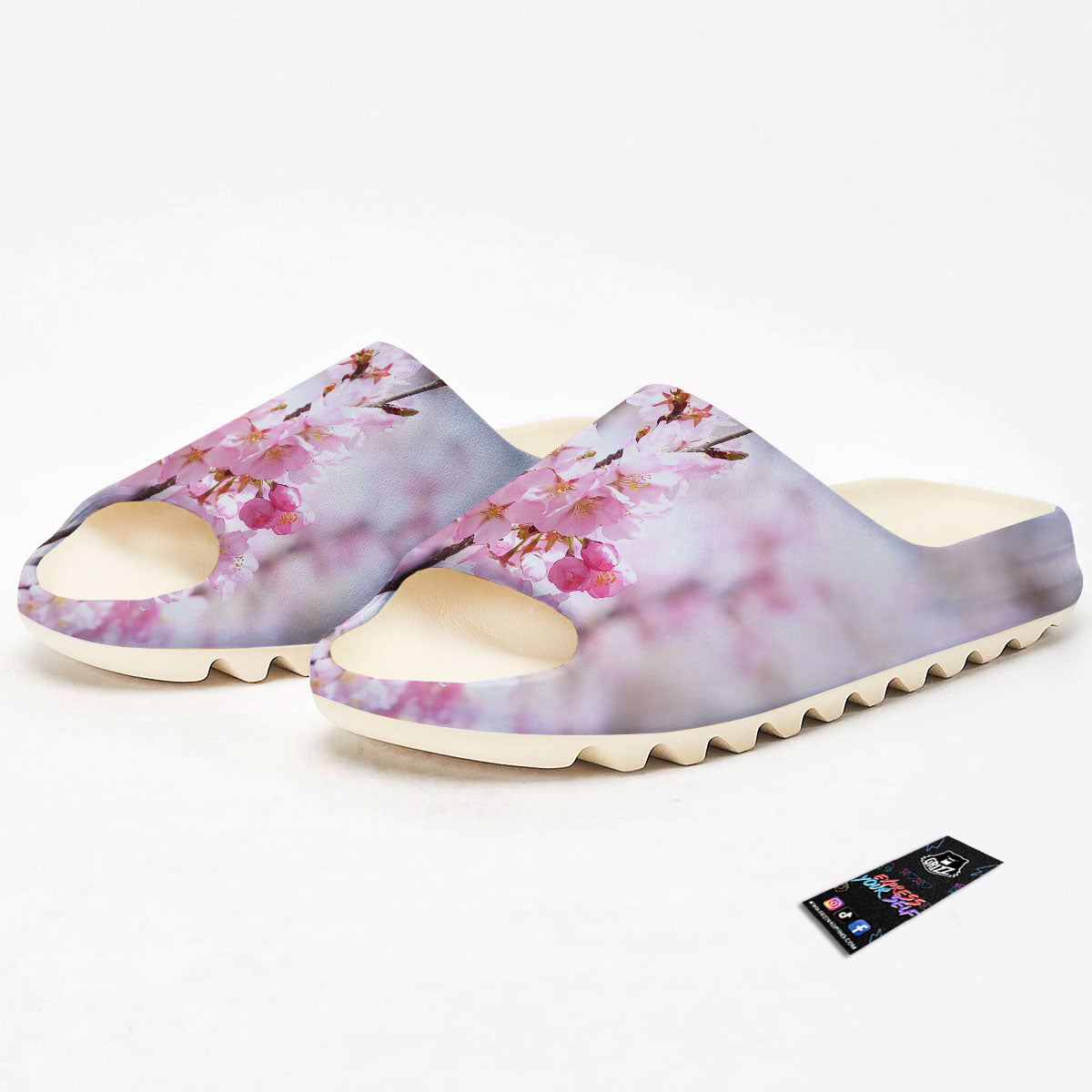 Blossom Spring Cherry Print Sandals-grizzshop