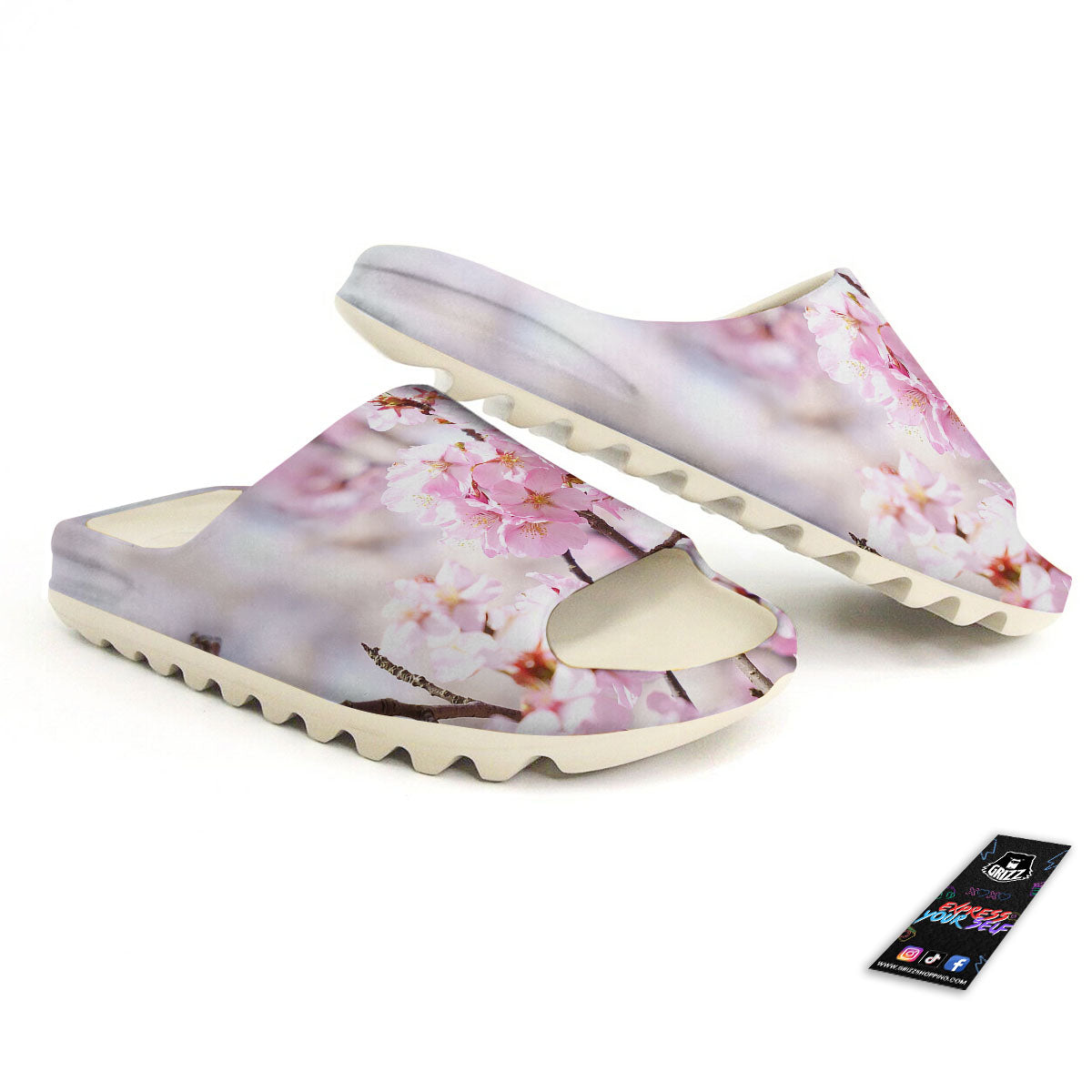 Blossom Spring Cherry Print Sandals-grizzshop