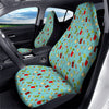 Blue And Cocktail Print Pattern Car Seat Covers-grizzshop