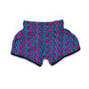 Blue And Pink Dot Leopard Muay Thai Boxing Shorts-grizzshop