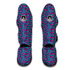 Blue And Pink Dot Leopard Muay Thai Shin Guards-grizzshop