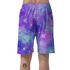 Blue And Pink Galaxy Space Men's Shorts-grizzshop