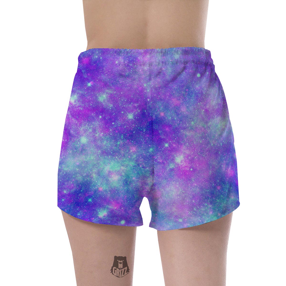 Blue And Pink Galaxy Space Women's Shorts-grizzshop