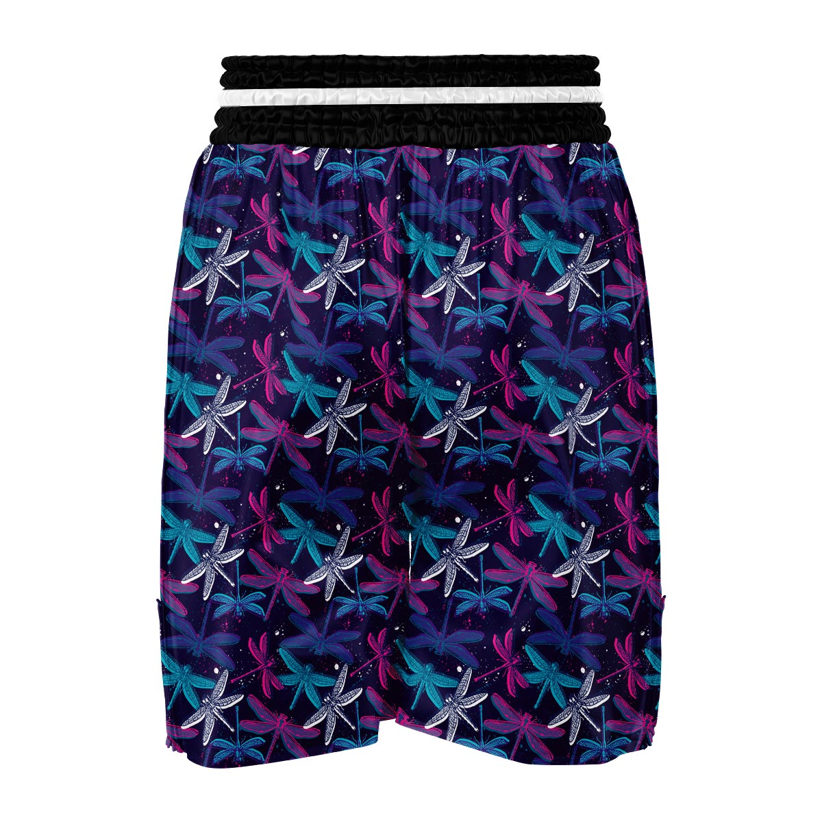 Blue And Purple Dragonfly Boxing Shorts-grizzshop