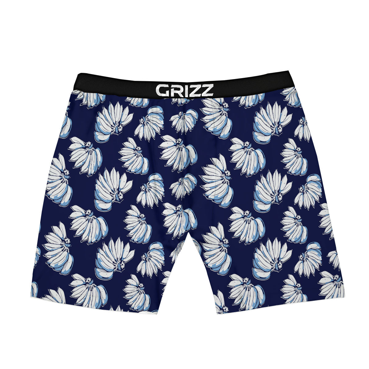 Blue Banana Retro Print Pattern Boxer Briefs-grizzshop