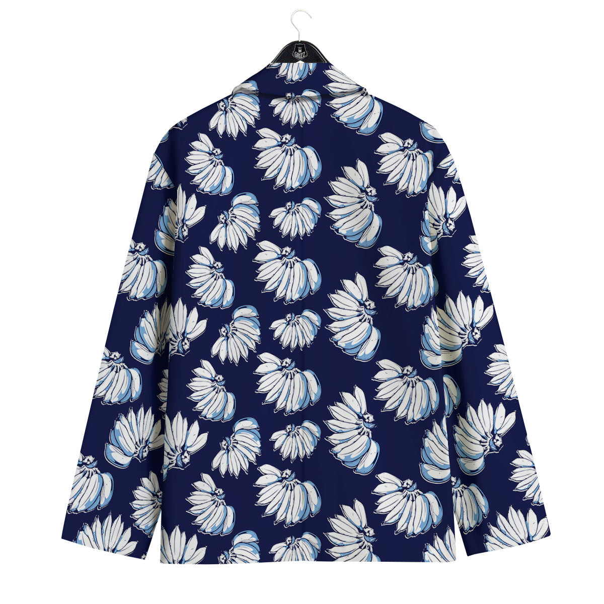 Blue Banana Retro Print Pattern Men's Sport Coat-grizzshop