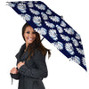 Blue Banana Retro Print Pattern Umbrella-grizzshop