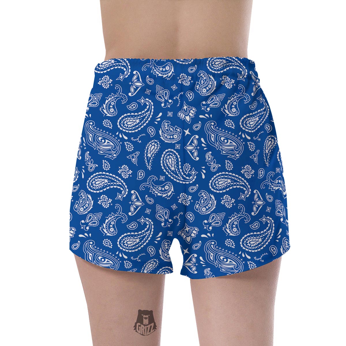 Blue Bandana Women's Shorts-grizzshop