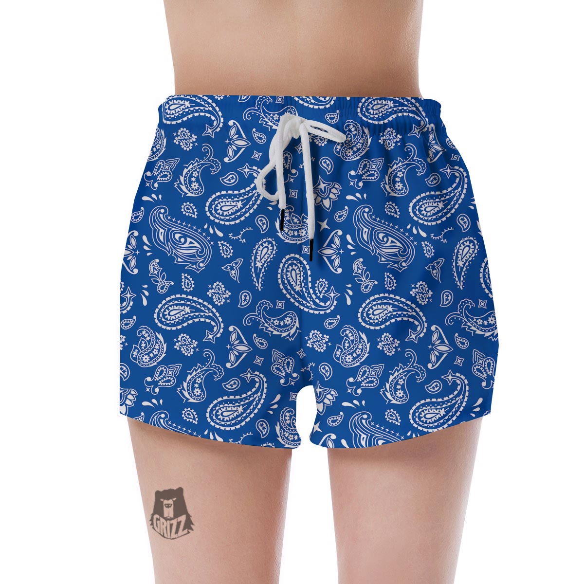 Blue Bandana Women's Shorts-grizzshop