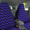 Blue Black And Purple Chevron Print Car Seat Covers-grizzshop