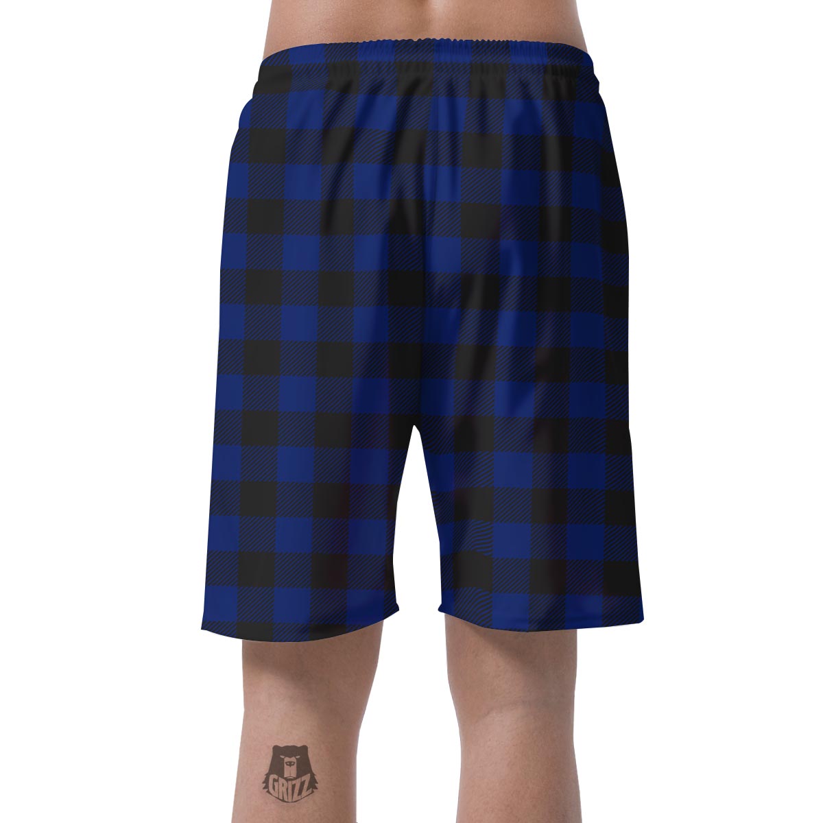 Blue Buffalo Plaid Men's Shorts-grizzshop