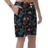 Blue Chinese Dragon Floral Print1 Men's Shorts-grizzshop