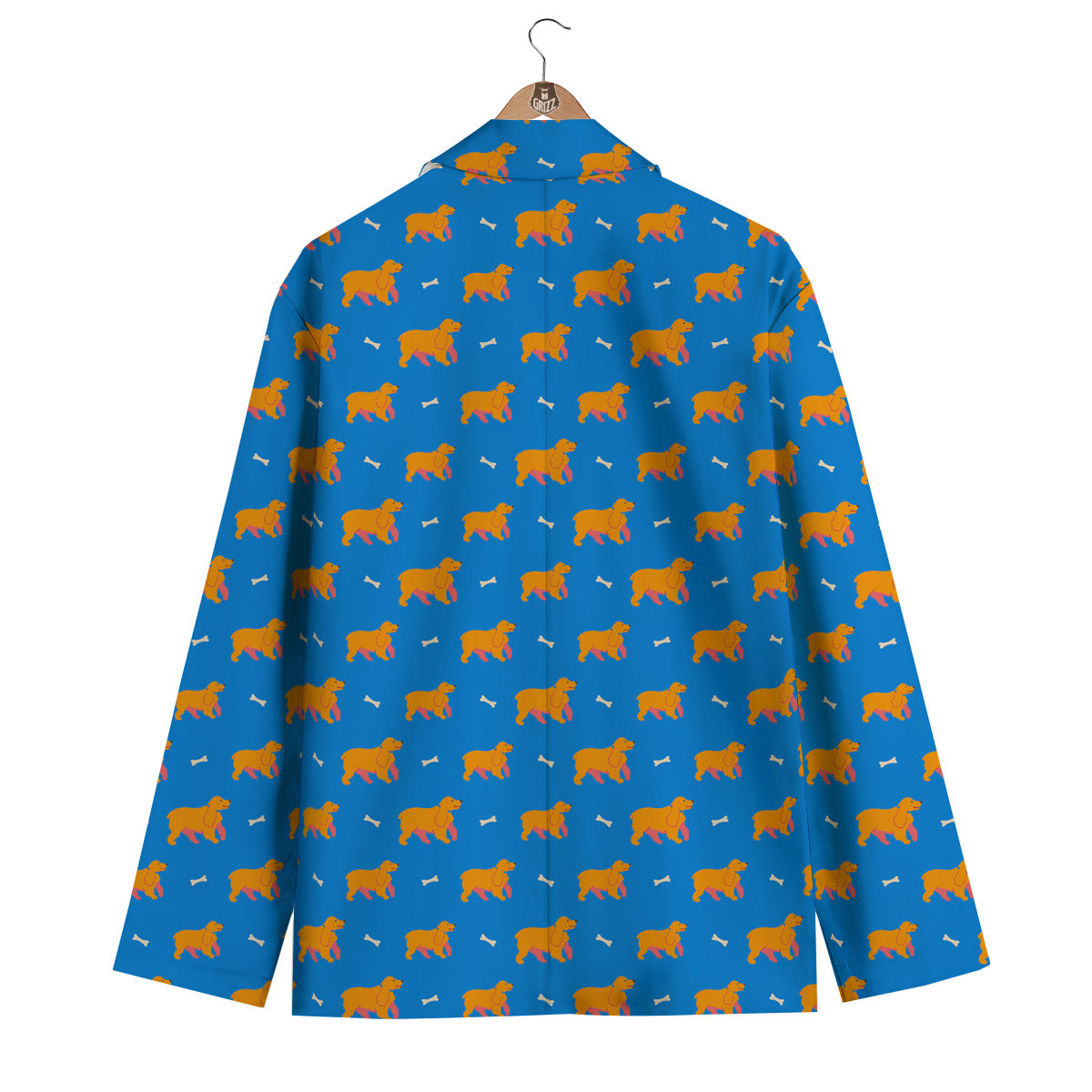 Blue Cocker spaniel Print Pattern Men's Blazer-grizzshop