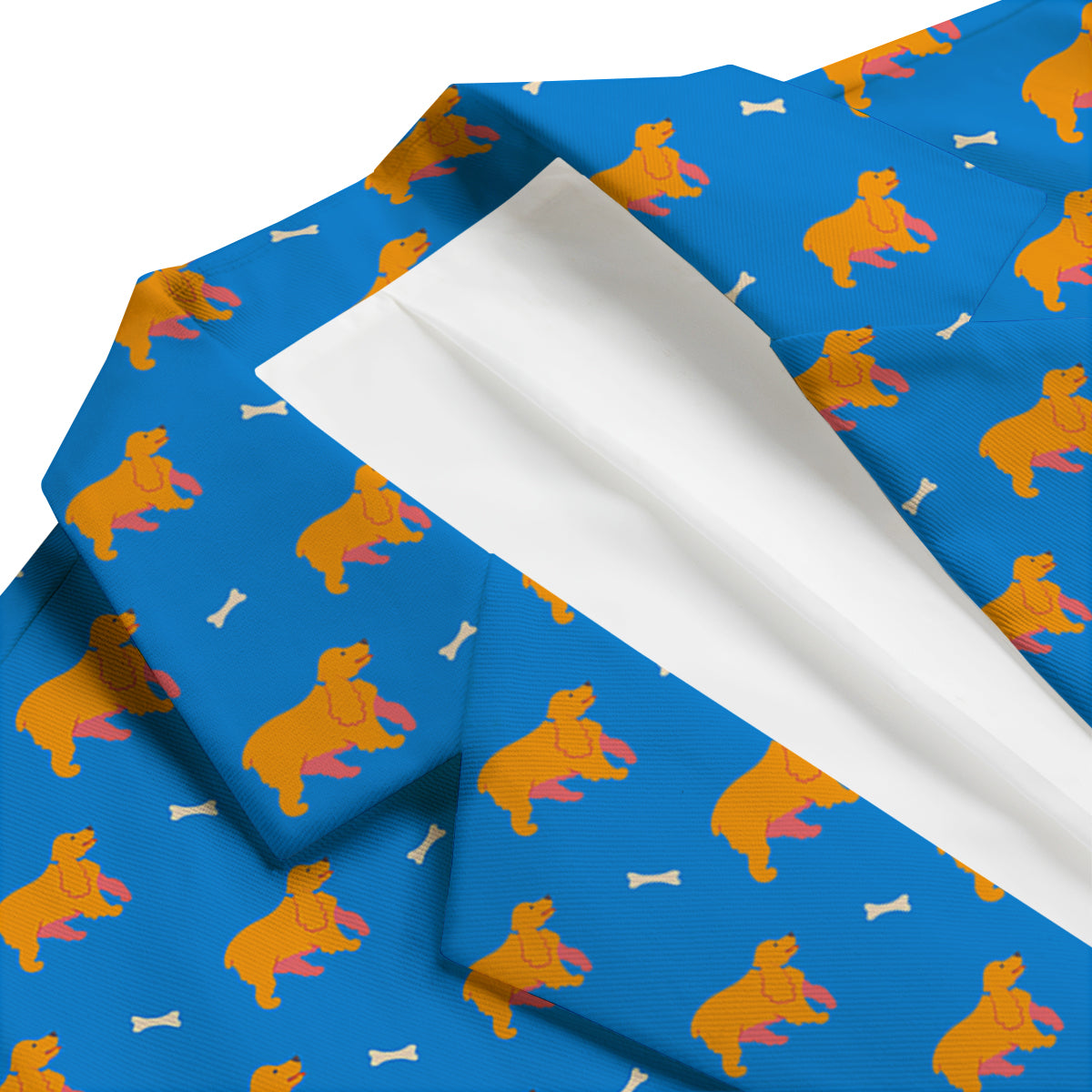 Blue Cocker spaniel Print Pattern Men's Blazer-grizzshop