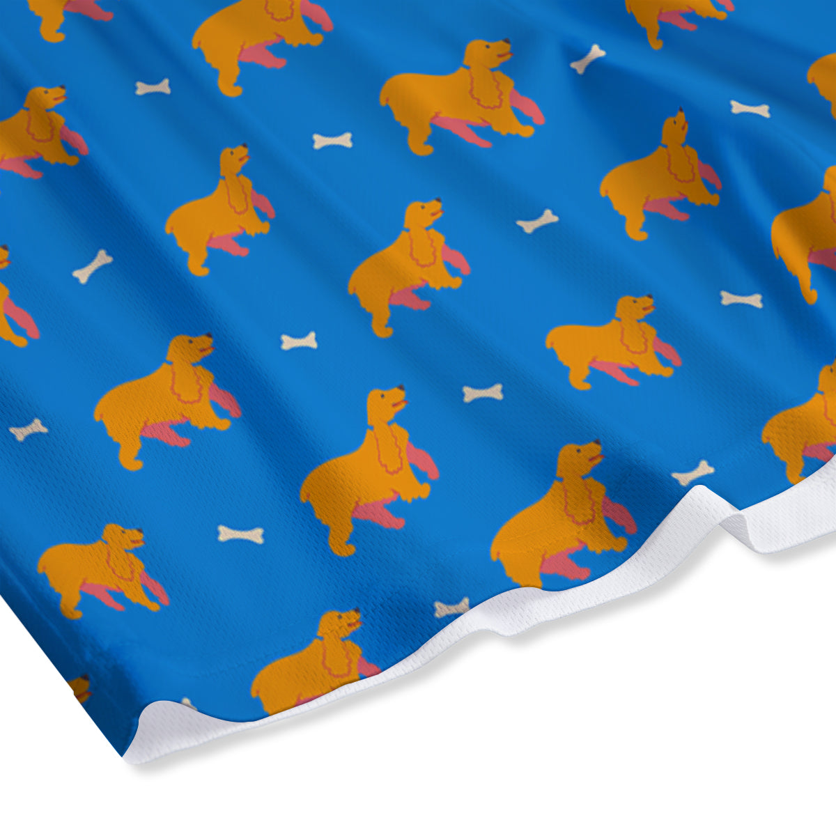 Blue Cocker spaniel Print Pattern Mesh Shorts-grizzshop