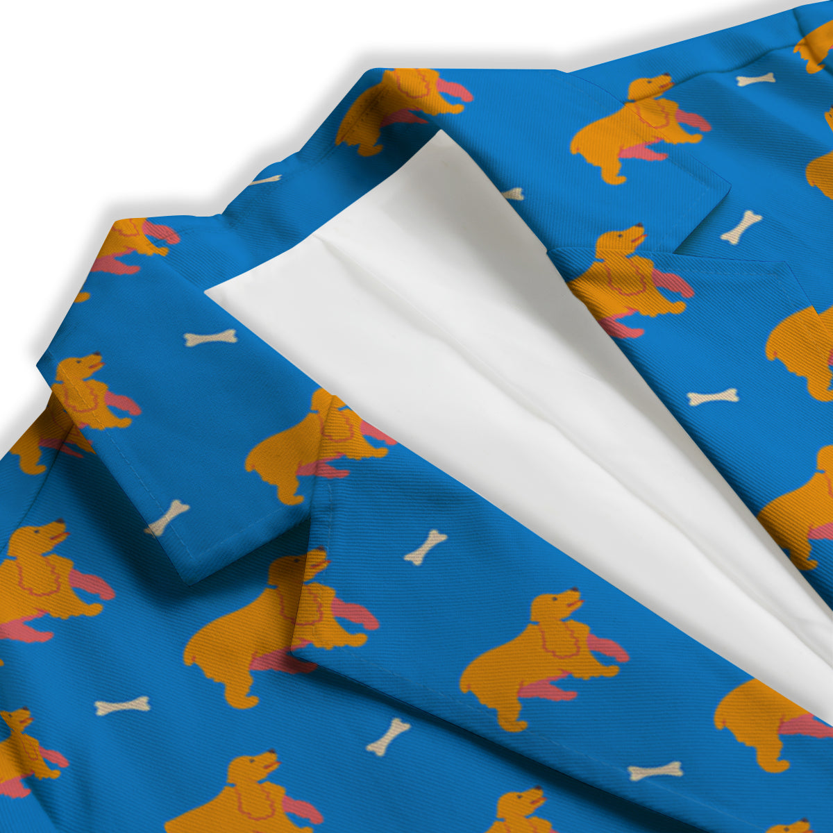 Blue Cocker spaniel Print Pattern Women's Blazer-grizzshop