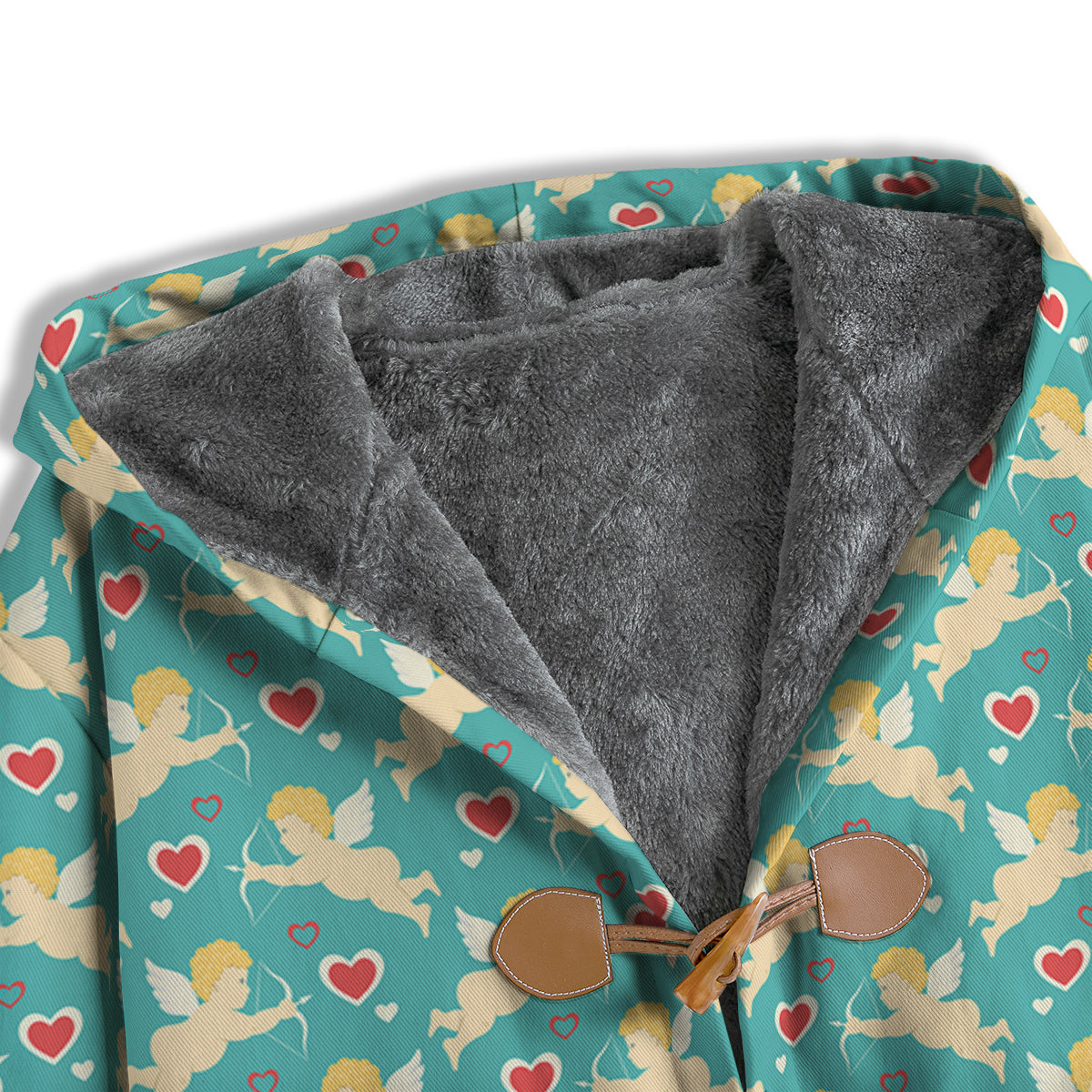 Blue Cupid And Heart Print Pattern Men's Windbreaker Jacket-grizzshop