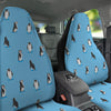 Blue Cute Penguin Print Pattern Car Seat Covers-grizzshop