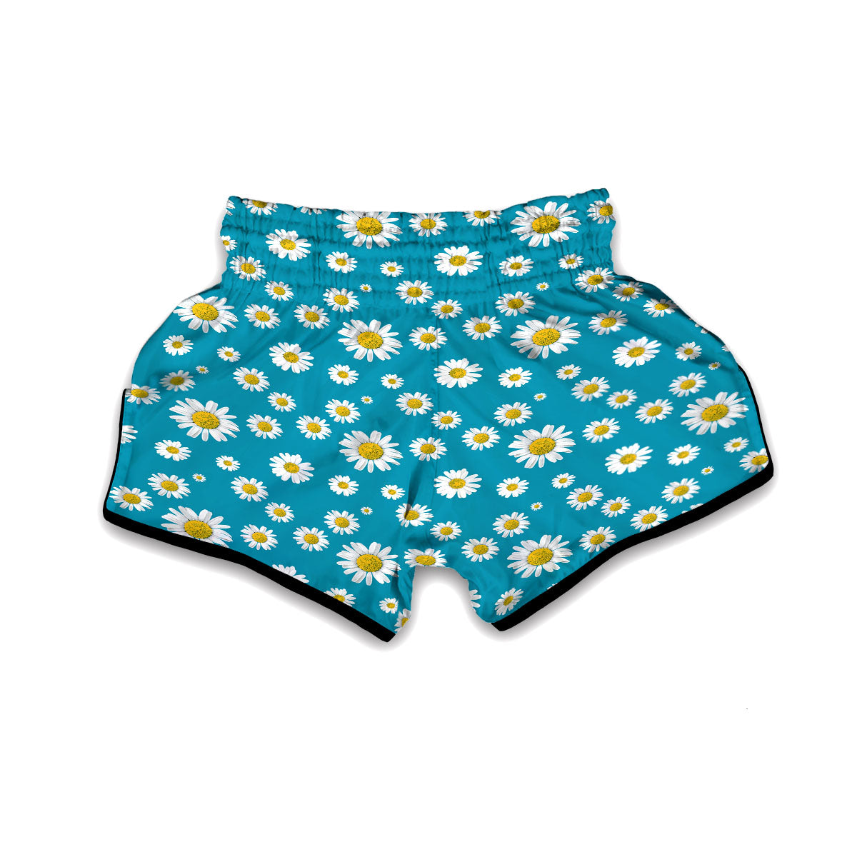 Blue Daisy Muay Thai Boxing Shorts-grizzshop