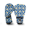 Blue Daisy Print Boxing Gloves-grizzshop