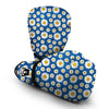 Blue Daisy Print Boxing Gloves-grizzshop