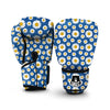 Blue Daisy Print Boxing Gloves-grizzshop