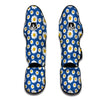 Blue Daisy Print Muay Thai Shin Guards-grizzshop