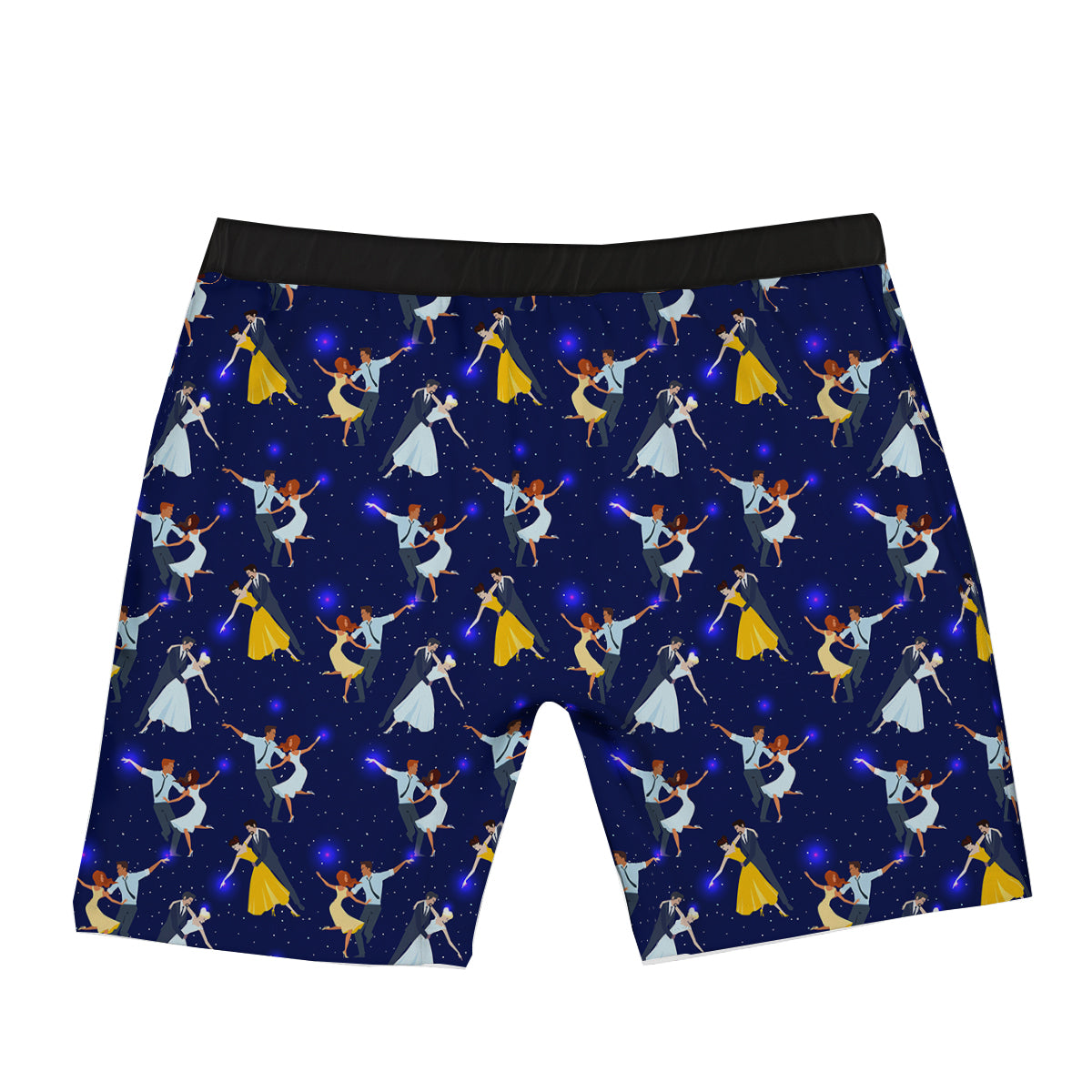 Blue Dancer Print Pattern Boxer Briefs-grizzshop