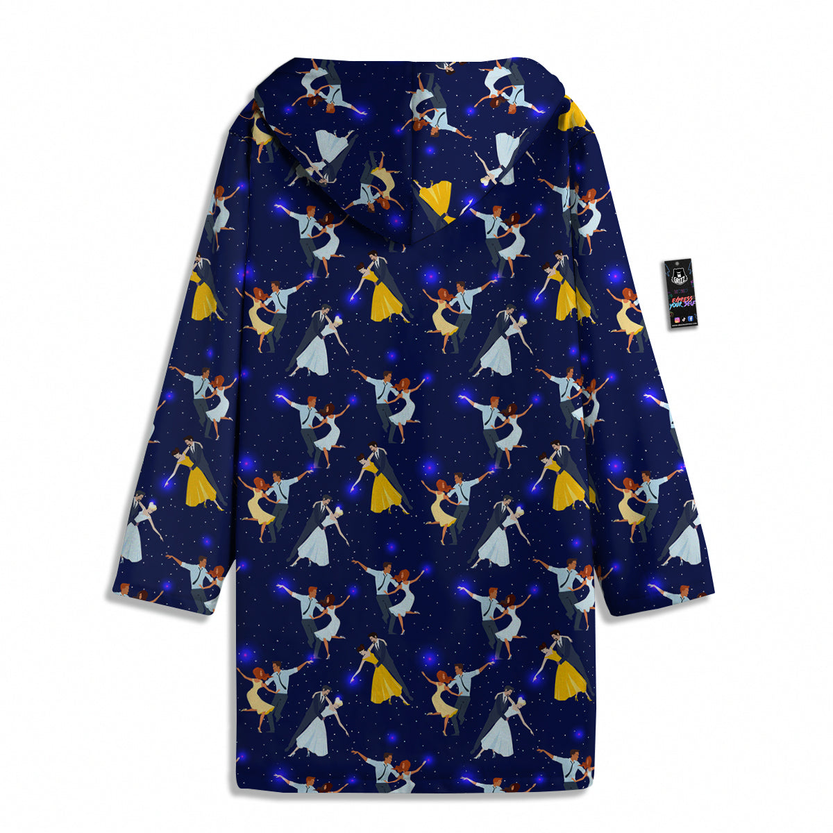 Blue Dancer Print Pattern Men's Windbreaker Jacket-grizzshop