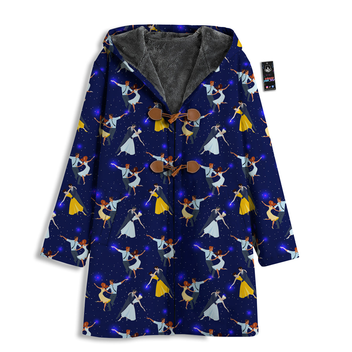 Blue Dancer Print Pattern Men's Windbreaker Jacket-grizzshop