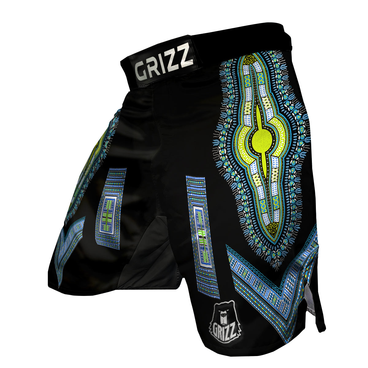 Blue Dashiki MMA Shorts-grizzshop