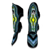 Blue Dashiki Muay Thai Shin Guards-grizzshop