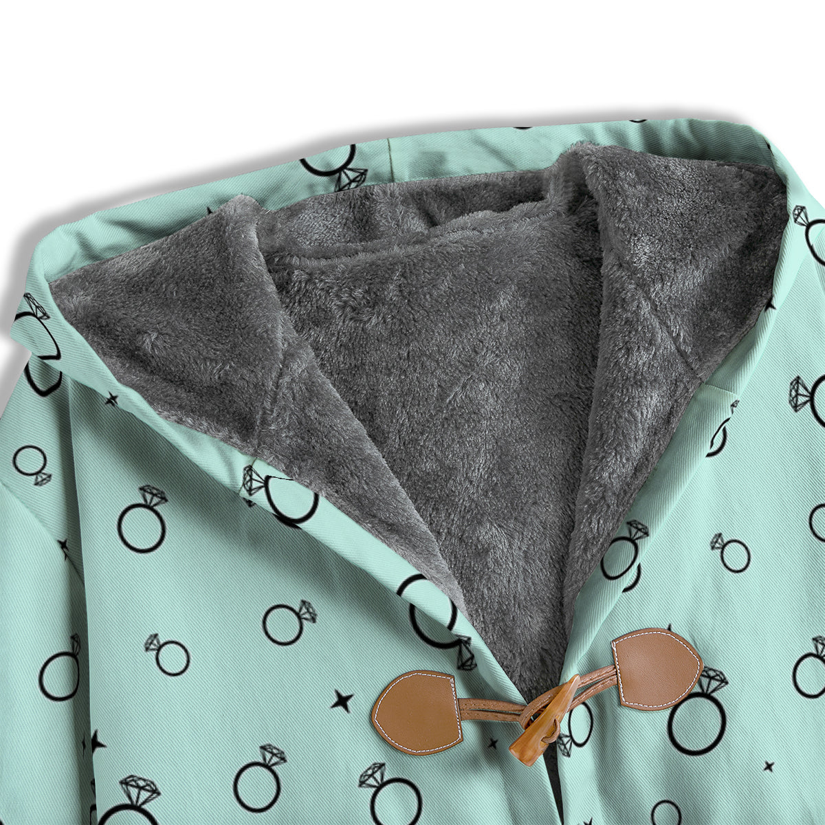 Blue Diamond Ring Print Pattern Men's Windbreaker Jacket-grizzshop