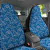 Blue Dolphins Ethnic Print Pattern Car Seat Covers-grizzshop