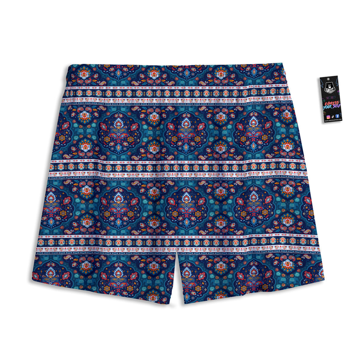 Dartboard Print Pattern Mesh Shorts
