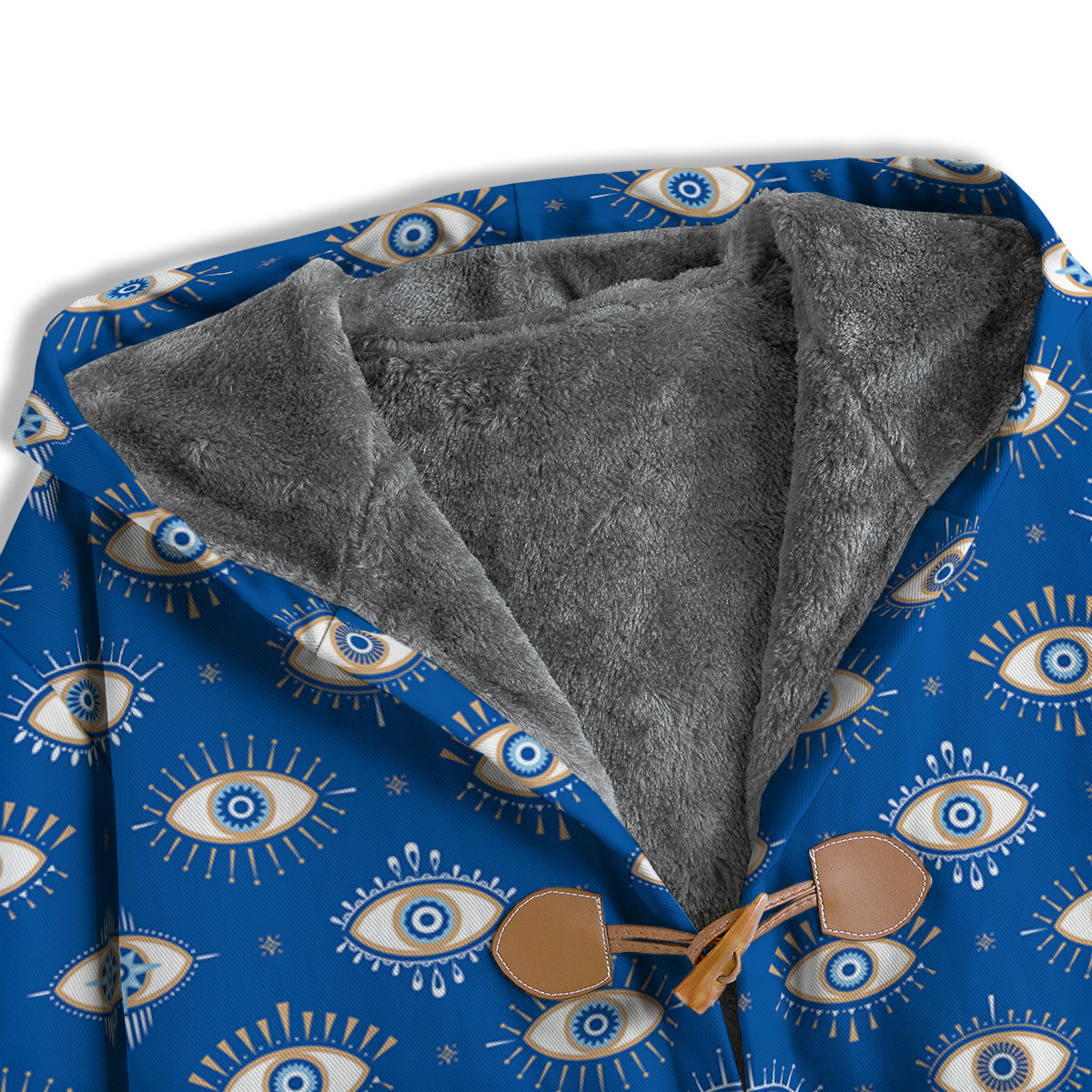 Blue Eyes Hamsa Print Pattern Men's Windbreaker Jacket-grizzshop