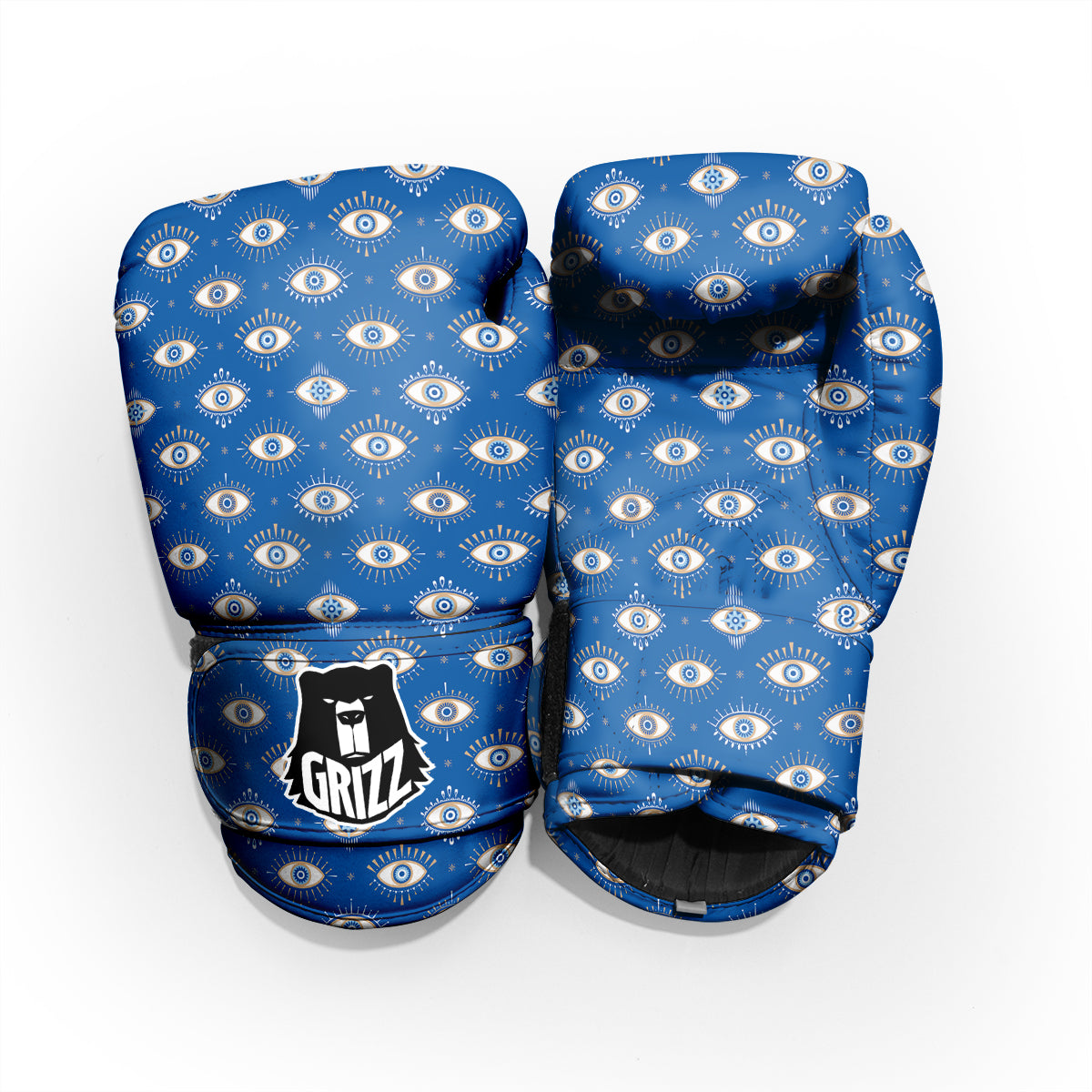 Blue Eyes Hamsa Print Pattern Pro Boxing Glove