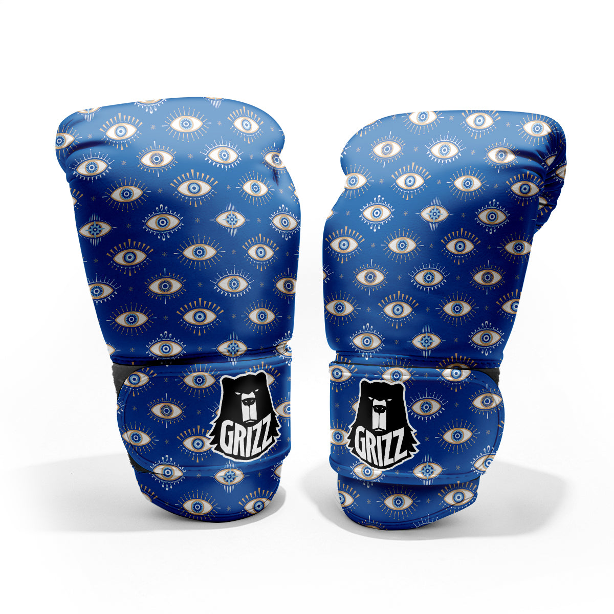 Blue Eyes Hamsa Print Pattern Pro Boxing Glove