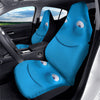 Blue Face Cartoon Emoticon Character Print Car Seat Covers-grizzshop