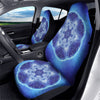 Blue Fractal Kaleidoscope Print Car Seat Covers-grizzshop