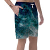 Blue Galaxy Space Men's Shorts-grizzshop